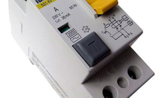Elektros instaliacijos schema RCD ir automatiniai jungikliai skirstomajame skyde